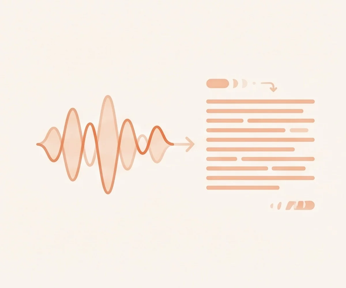 File audio trasformato in una trascrizione