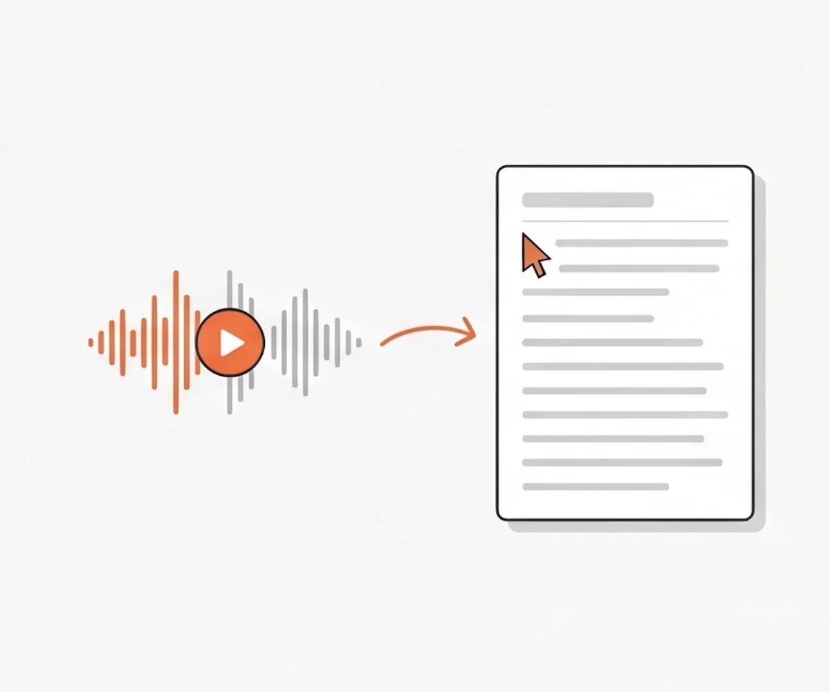 Fichier audio OGG en cours de conversion vers une transcription texte