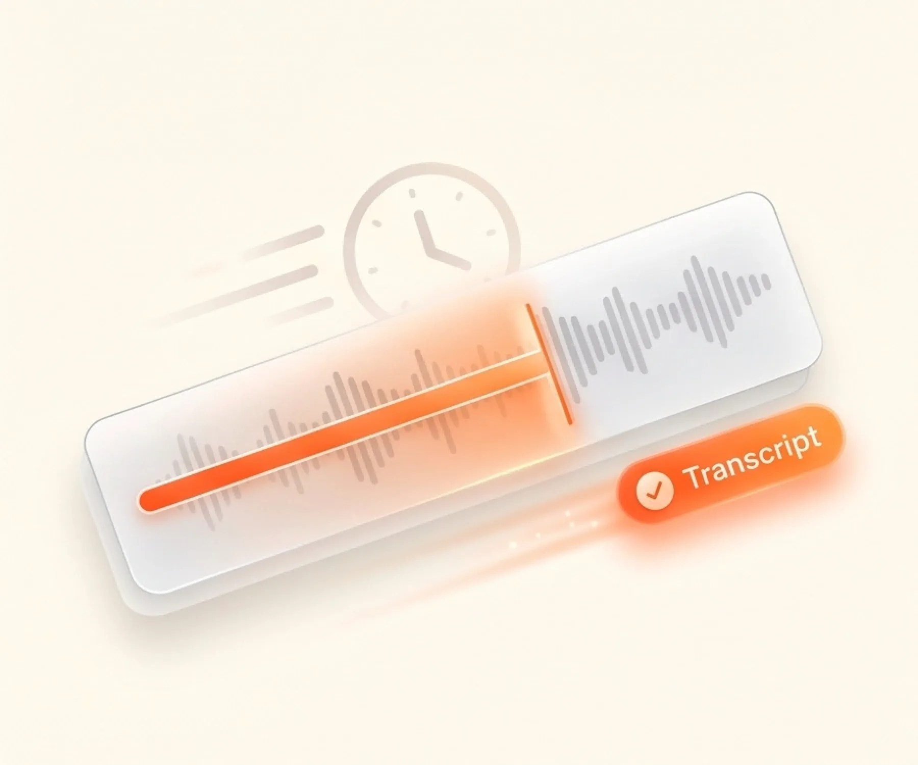 File WAV diubah menjadi transkrip teks yang rapi dengan cepat
